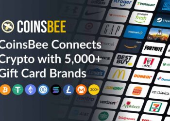 CoinsBee Surpasses 5,000 Gift Card Brands, Becoming the Largest Crypto Gift Card Platform Worldwide