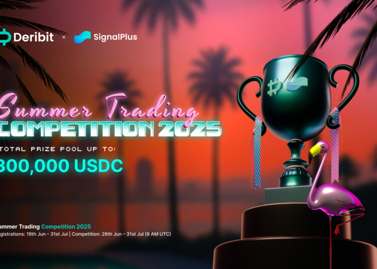 Deribit and SignalPlus Launch “The Summer Chase” Trading Competition 2025 Featuring a $300,000+ USDC Prize Pool