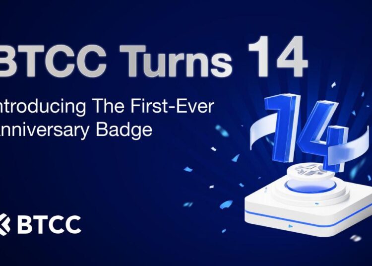 BTCC Exchange Celebrates 14th Anniversary With Launch of First-Ever User Badge Program