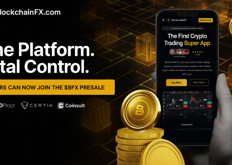 BlockchainFX Raises $7.24M in Presale as First Multi-Asset Super App Connecting Crypto, Stocks, and Forex Goes Live in Beta