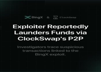BingX Exploiter Reportedly Launders Funds via ClockSwap's P2P