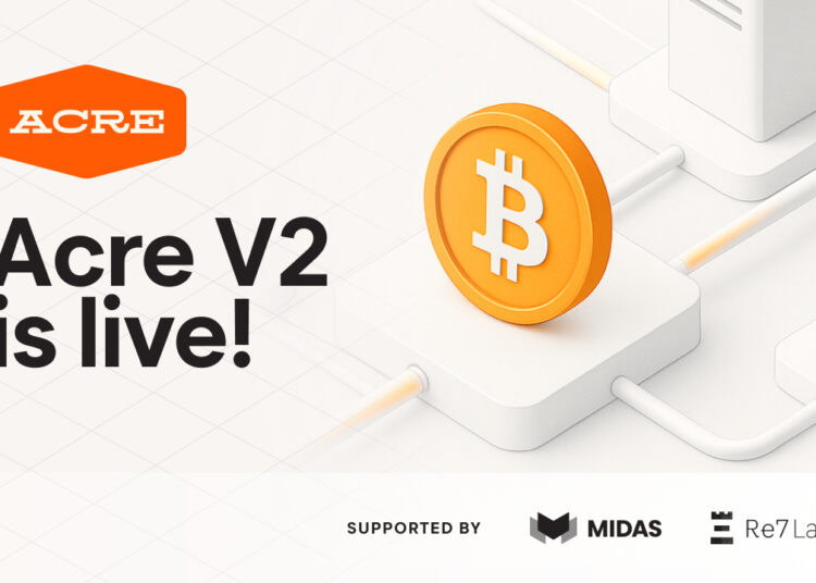 Acre Launches V2 Platform, Enabling Bitcoin Holders to Earn 14% APY (est.) from Self-Custody