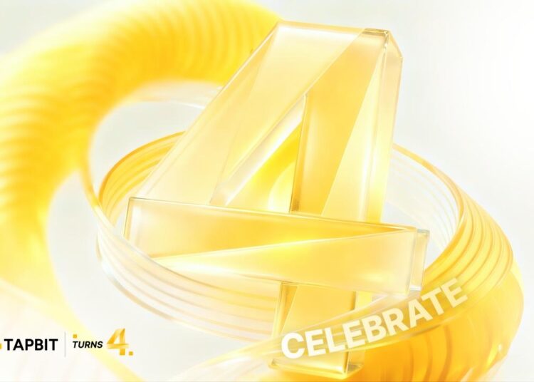 Tapbit Celebrates 4th Anniversary with Global Events, Zero-Fee Trading, and $1 Million Rewards