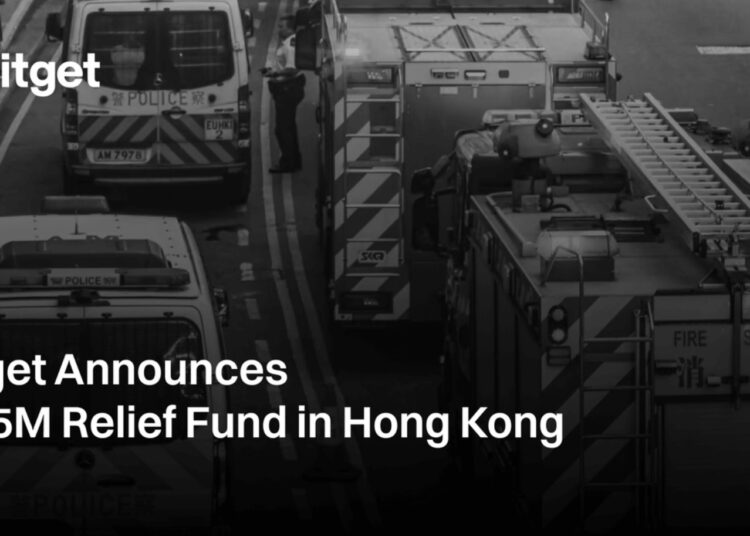 Bitget richtet 1,5 Mio. $ Hilfsfonds für Hongkonger Brandopfer ein