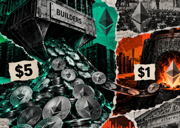 Builder receipts versus ETH burn