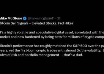McGlone Warns SPX Pullback Could Send Bitcoin Price to $10K – Bitcoin News