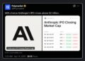 Nvidia Eyes $10B of Anthropic’s IPO While Polymarket Bets on a $2T Pop