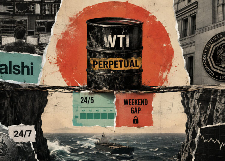 Kalshi’s new oil contract promises non-stop exposure, but a hidden flaw could expose traders to massive weekend shocks